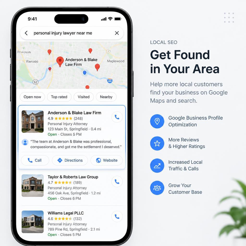 Hasil pencarian lokal Google Maps di ponsel